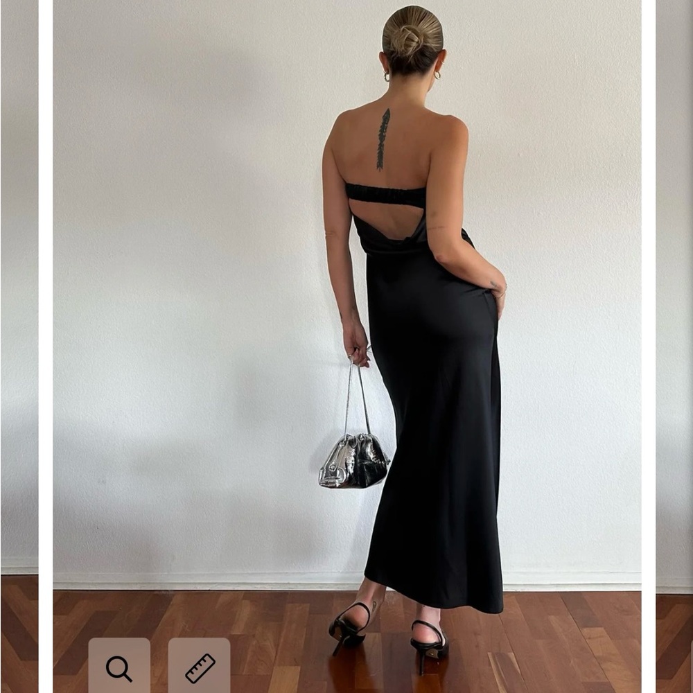 Elegant Black Maxi Dress - Picture 2 of 5